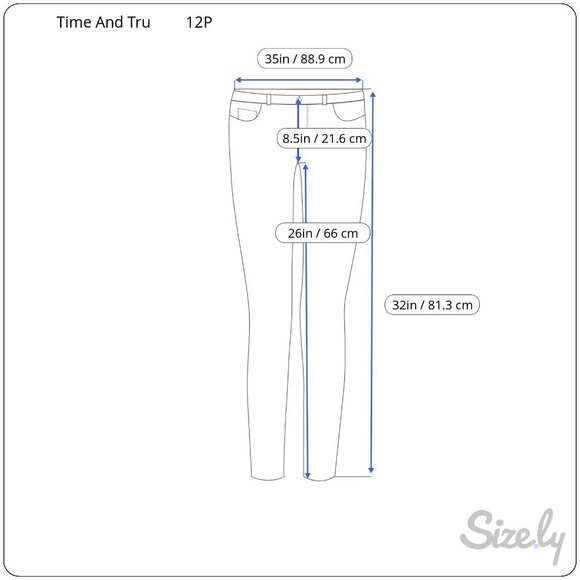 Time And Tru 12P Womens Gray Slim Fit Stretch Pants - Picture 2 of 4